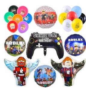 39Pcs Roblox Balloons 12'' (32) Latex Birthday Party Decoration Supplies 7 Mylar