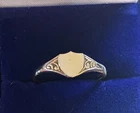 9ct Rolled Gold Signet Ring Size Q Sale