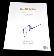 PAUL THOMAS ANDERSON SIGNED AUTOGRAPH MOVIE SCRIPT THERE WILL BE BLOOD BECKETT