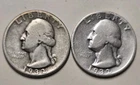 1932-D & 1932-S Washington Silver Quarters KEY DATES - 2 Coin Lot Pair