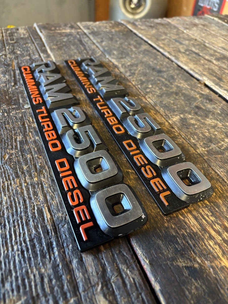 1994 1995 1996 1997 DODGE RAM 2500 12V CUMMINS TURBO DIESEL EMBLEM