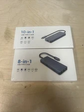 10-in-1 8-in-1 usb multiport & docking station
