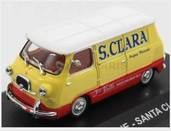 Edicola ACVPE089 Fiat 600 Furgone Van Santa Clara 1962 Gelb Rot Weiß 1/-image