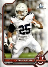 2021-22 Bowman University Colby Wooden #88 Auburn Tigers 2L