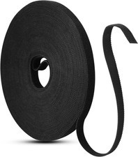 Redamancy 15 M Cable Straps, Black Cable Ties, 10Mm Wide Reusable, Securing Stra