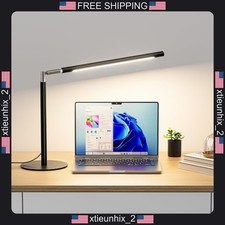 Metal LED Desk Lamp with Dimmable Light and Adjustable Color for Home Office