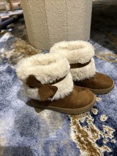Brown Boots With Fur Girls Sugar Size 9