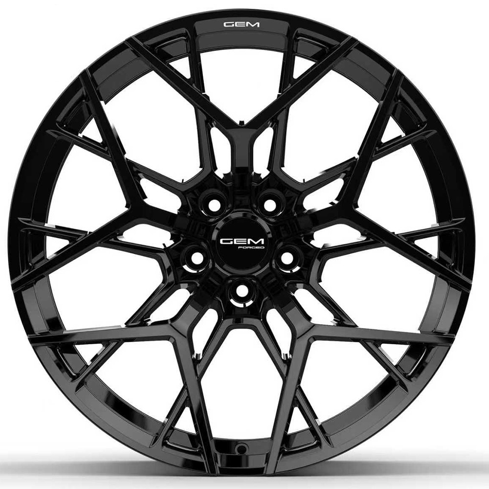 20" GEM Forged GZR Style ZR1 Gloss Black Wheels for McLaren 720S 2016–2023