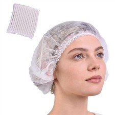 160 Pcs Disposable Bouffant Caps, 21 Inch Stretch Hair Net