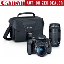 Canon EOS Rebel T7 Lens Kit 18-55mm 75-300mm