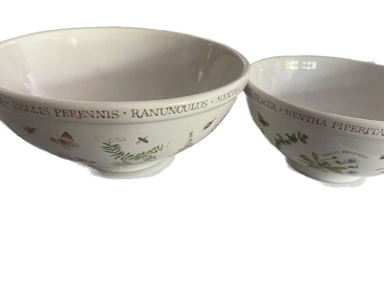Portmeirion Botanic Garden Ceramic Mixing Bowls Set of 2