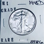 1945 D LIBERTY WALKING SILVER HALF DOLLAR HI GRADE U.S. MINT RARE COIN 8986