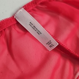 Victoria&rsquo;s Secret Vintage Bow Red Babydoll Lingerie 36D & Flutter Panty Size M/L