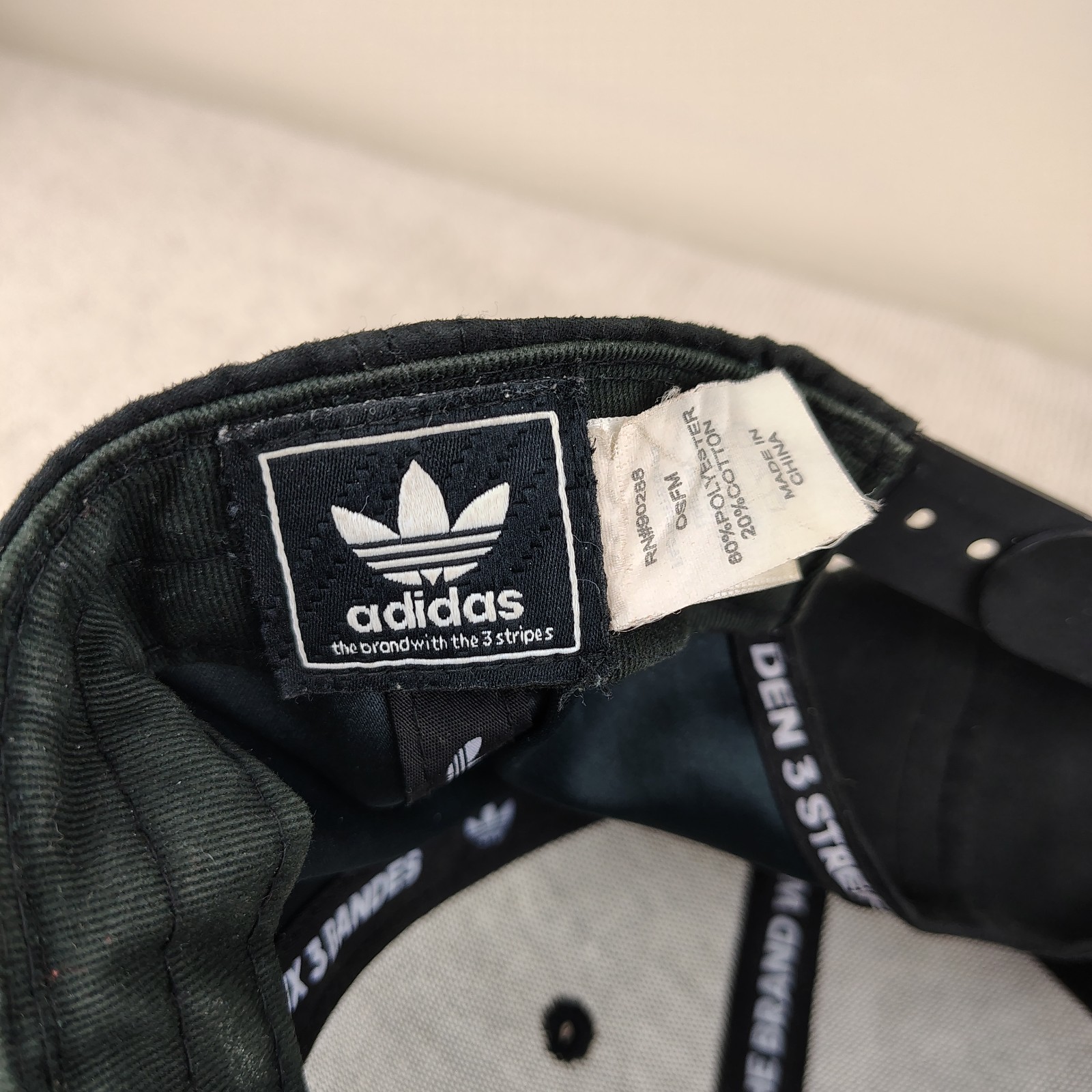 ADIDAS Logo Patch Hat Snapback Adjustable Black F… - image 8