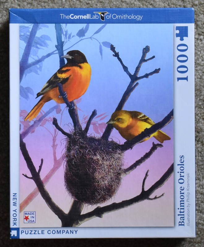 New York Puzzle Co.  1000 Piece Jigsaw Puzzle "Baltimore Orioles" - EUC