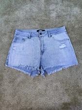 Rewash Shorts Women's Size 11 30 Denim Real High Rise Cut Off Jean D117