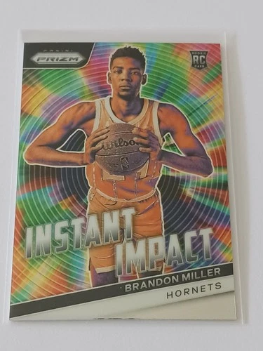 2023-24 Panini Prizm Brandon Miller Instant Impact RC #4 Hornets Rookie