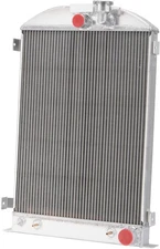 3-Row Aluminum Radiator For 1933 1934 1935 Ford MODEL A Hot Rod Chevy V8 3.3L