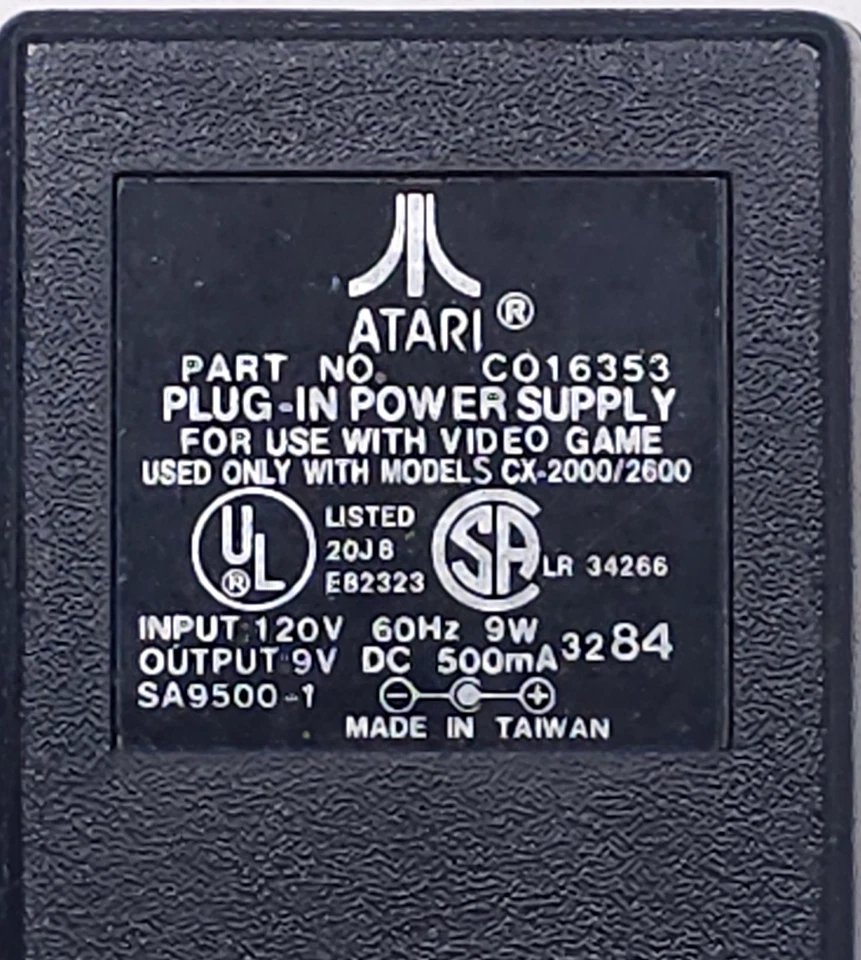 Vintage Atari 2600 Power Supply CO16353 9V AC Adapter Cord 1981 OEM Plug IN BOX - Image 4 of 4