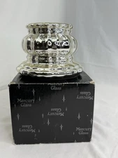 Department 56 Mercury Glass Pillar Candle Holder - Dept 56 - Silver