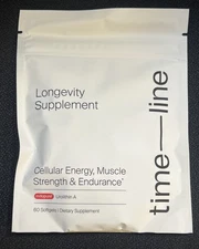 Time-Line Longevity Supplement Mitopure Urolithin A 60 Softgels Exp 7/2026 New!