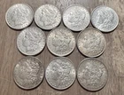 Collection of (10) AU/BU Pre-21 Morgan Silver Dollars, All Different Dates