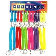 12  Neon Stretchy Key rings locksmiths Key cutting item
