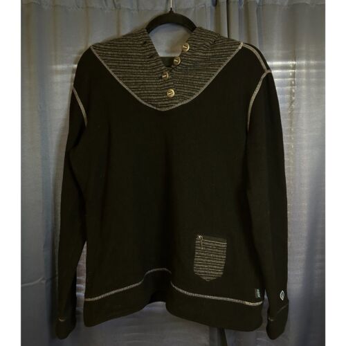 Kuhl Chianti Fleece Pullover Sweater Hoodie Women's Large Wool Blend Outdoor - Afbeelding 1 van 8