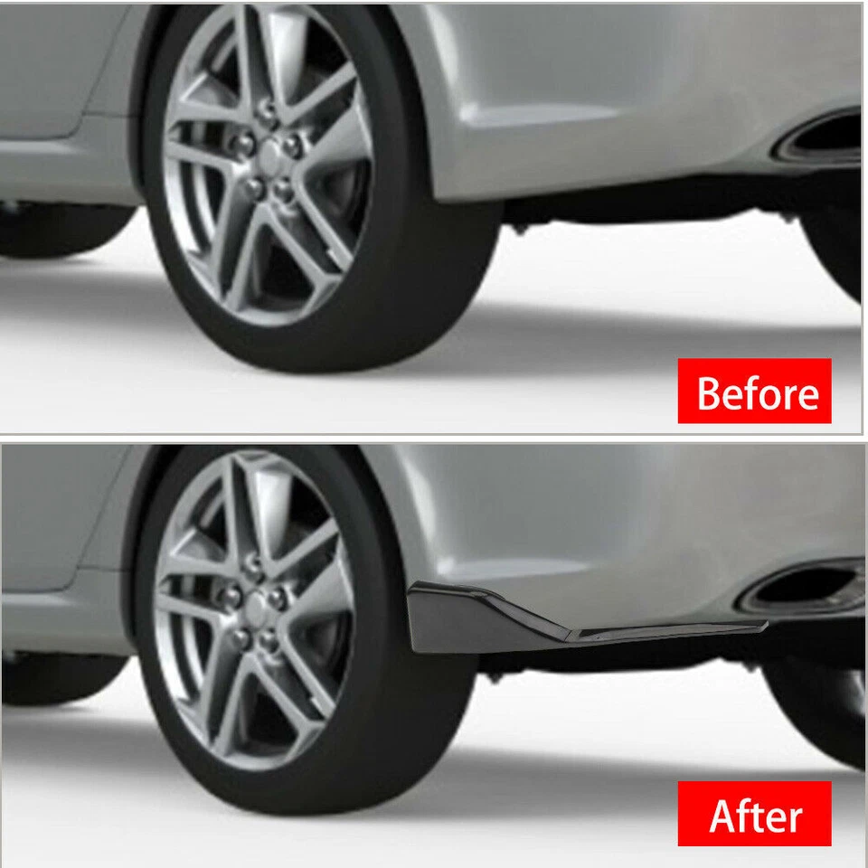 Glossy Black For Toyota Corolla Sedan Rear Bumper Lip Diffuser Splitter Spoiler Foto 4 de 4