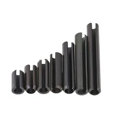 Spring Pins Split Tension Roll Pin - Black Zinc M1.5 M2 M2.5 M3 M4 M5 M6 M8 M10