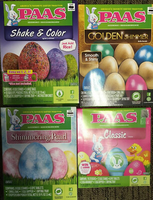 PAAS Decorating Kit EASTER EGG Coloring Kit FOOD SAFE DYE BRAND NEW * YOU CHOOSE