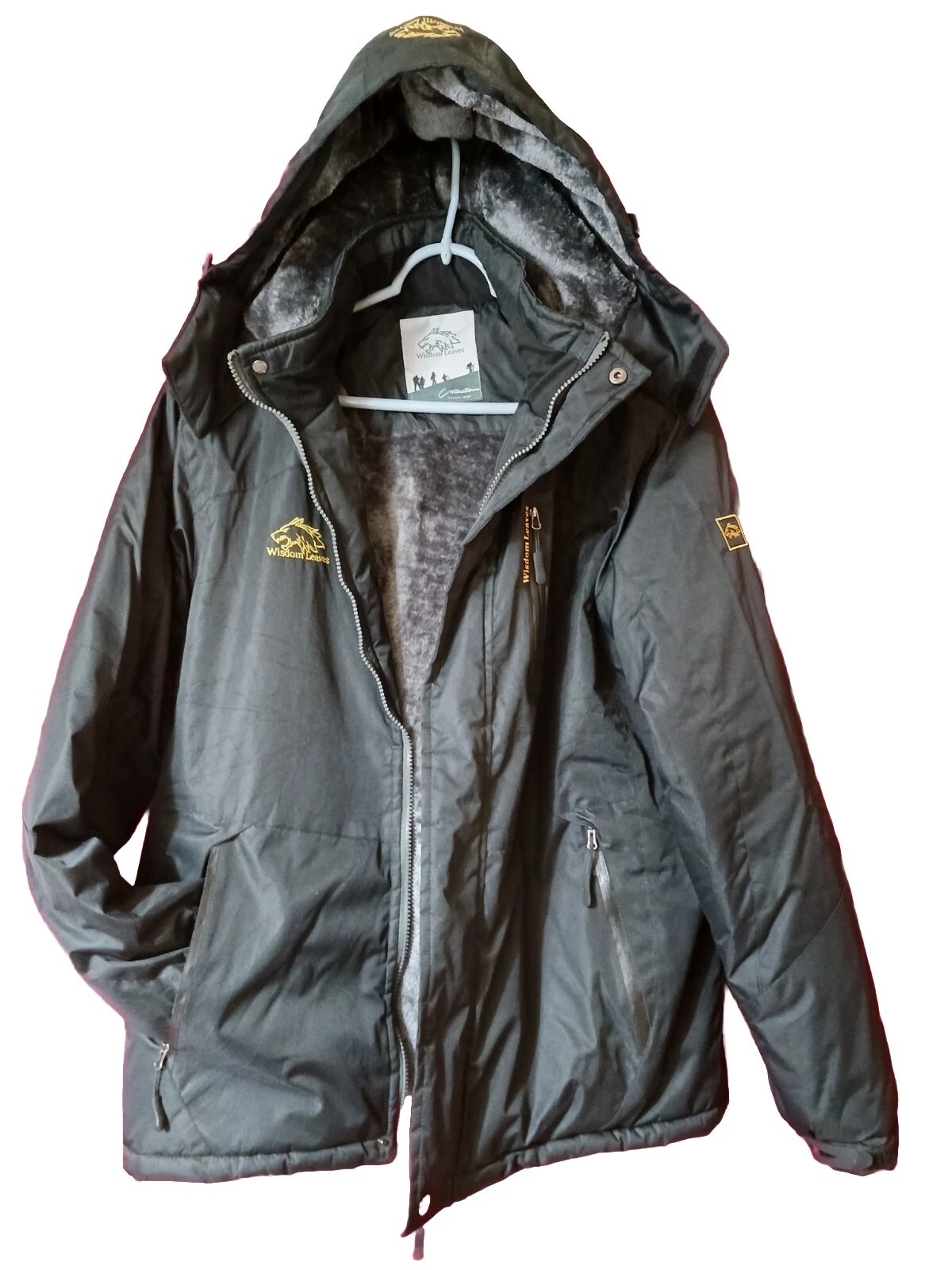 Wisdom Leaves Waterproof Extreme Winter Coat Ski Jacket Hooded Men's Size Large