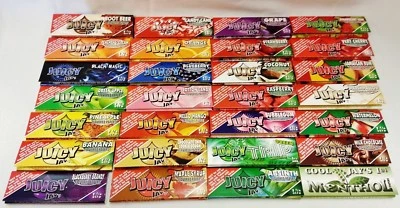 Pick 12 JUICY JAY'S 1 1/4 Packs 36 Flavors to Choose from With Free Shipping