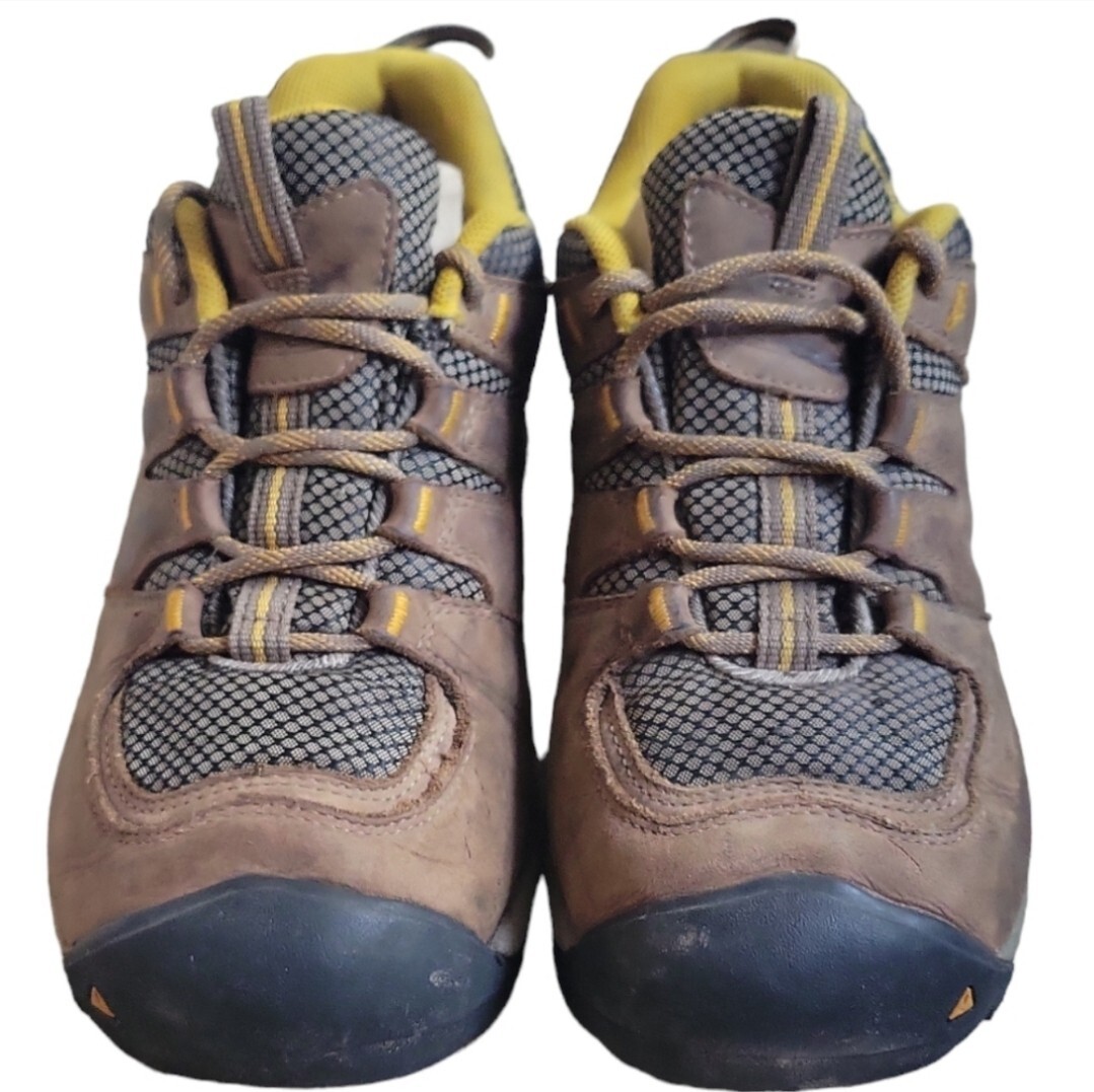 Scarpe Keen Gypsum II uomo 7 5 pelle marrone impermeabili stringate scarponi bassi da trekking