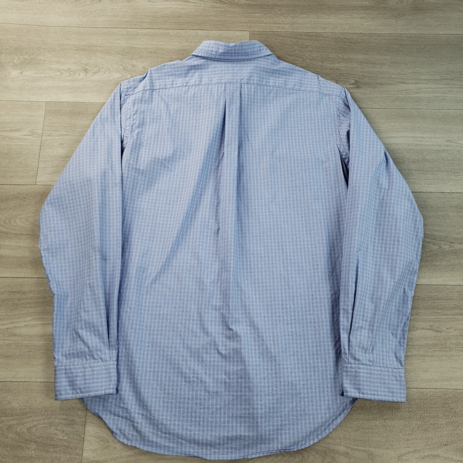 Ralph Lauren camicia abbottonata uomo grande vestibilità classica blu quadri cotone pony vintage