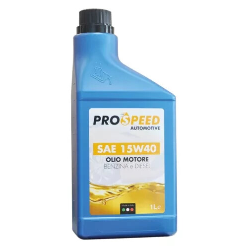 OLIO MOTORE AUTO BENZINA E DIESEL LUBRIFICANTE MINERALE PROSPEED SAE15W40 LT.1 - Foto 1 di 1