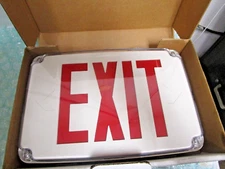 Tamlite Red Led White Exit Sign EZXTEU2RWEM-RC