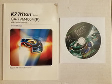 Gigabyte GA-7VM400M F K7 Triton Manual Drivers and Utilities CD/DVD