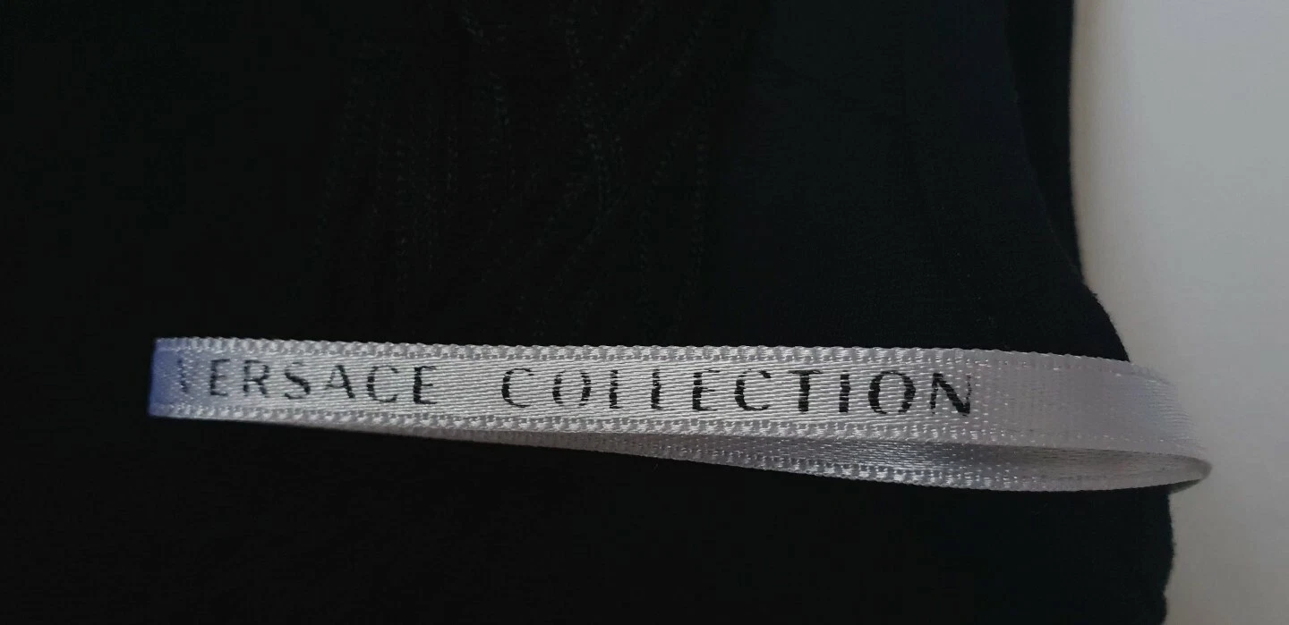 Abito donna Versace Collection colore nero taglia IT 44 UK12 NUOVO COME