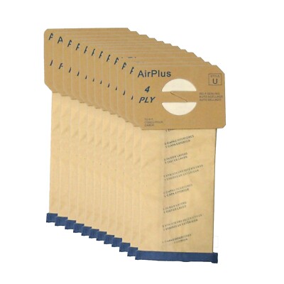 Fits For Electrolux Type U Upright Vacuum Paper Bags 12 Pk Part # 138, 138FP