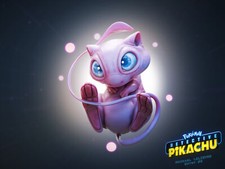 Pokemon what if mew was in detective pikachu movie Pad Gaming Mat Desk