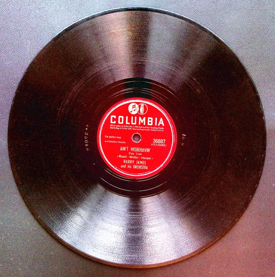 HARRY JAMES AND HIS ORCHESTRA – AIN'T MISBEHAVIN'/9:20 SPECIAL 78 RPM 802 Foto 3 de 3