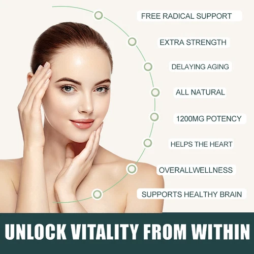 Resveratrol Fuerza Máxima 1200MG Anti-Envejecimiento Antioxidante No-OGM 120 Cápsulas - Imagen 6 de 8