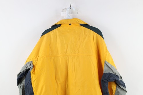 Vintage Columbia Mens Large Distressed Spell Out Cross Terra Parka Jacket Yellow - Picture 17 of 18