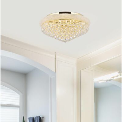 BATHROOM KITCHEN BEDROOM CRYSTAL FLUSH MOUNT CHANDELIER LIGHTING FIXTURES 28''