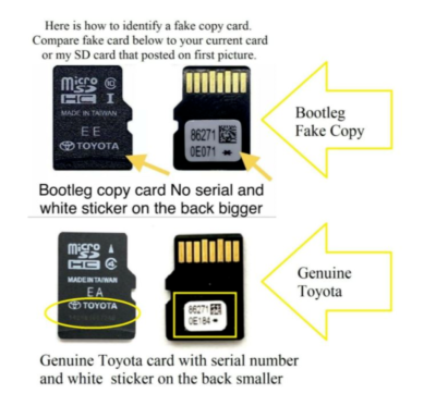 Toyota Navigation Micro SD Card 86271-0E184 EE Unlocked SD Card
