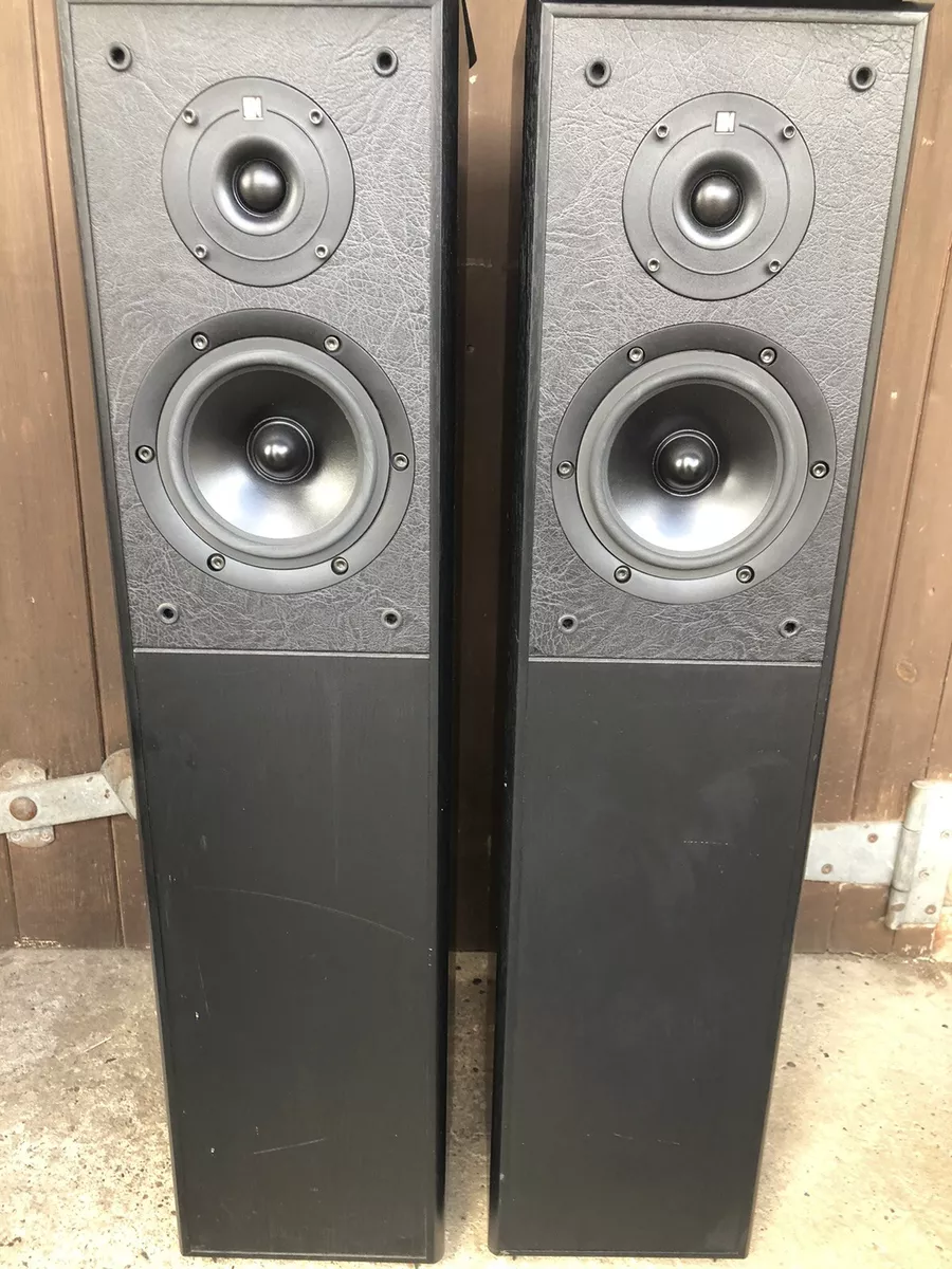 kef cresta 3 sp3321 floor standing speakers Black Ash 10 100watts Working Order