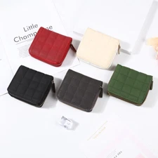 Women's Small Leather Wallet RFID Blocking  Mini Bifold Purse Credit Card Holder