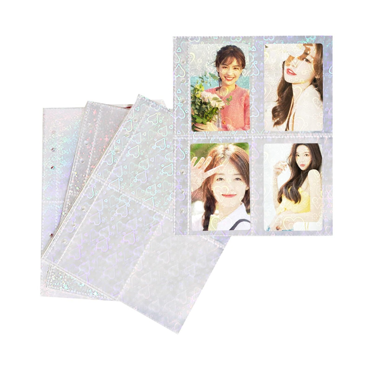 Happykau Trading Card File, 20 Pieces, Pocket Refill, 4