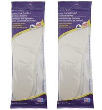 Sealed 2 Pair Assured Extra Thick Comfort Cushion Padded Shoe Insoles Men Women